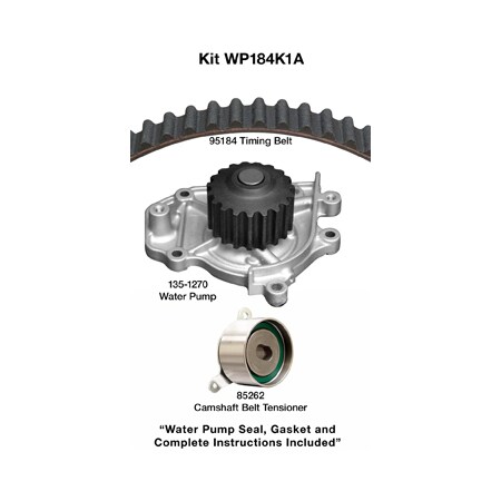 Dayco 90-93 Acura 1.8L Water Pump Kit, Wp184K1A WP184K1A